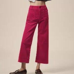Anthropologie Maeve cropped Wide Leg Pants-Corduroy NWT